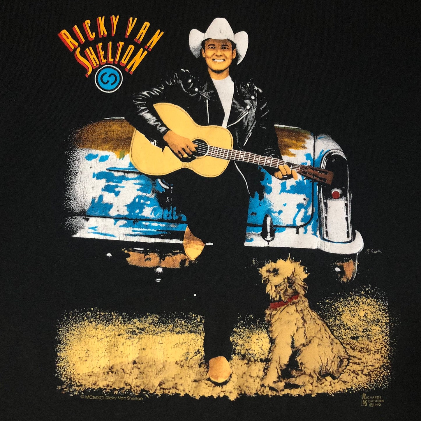 92’ Vintage Western Ricky Van Shelton Concert T-Shirt | Richards & Southern