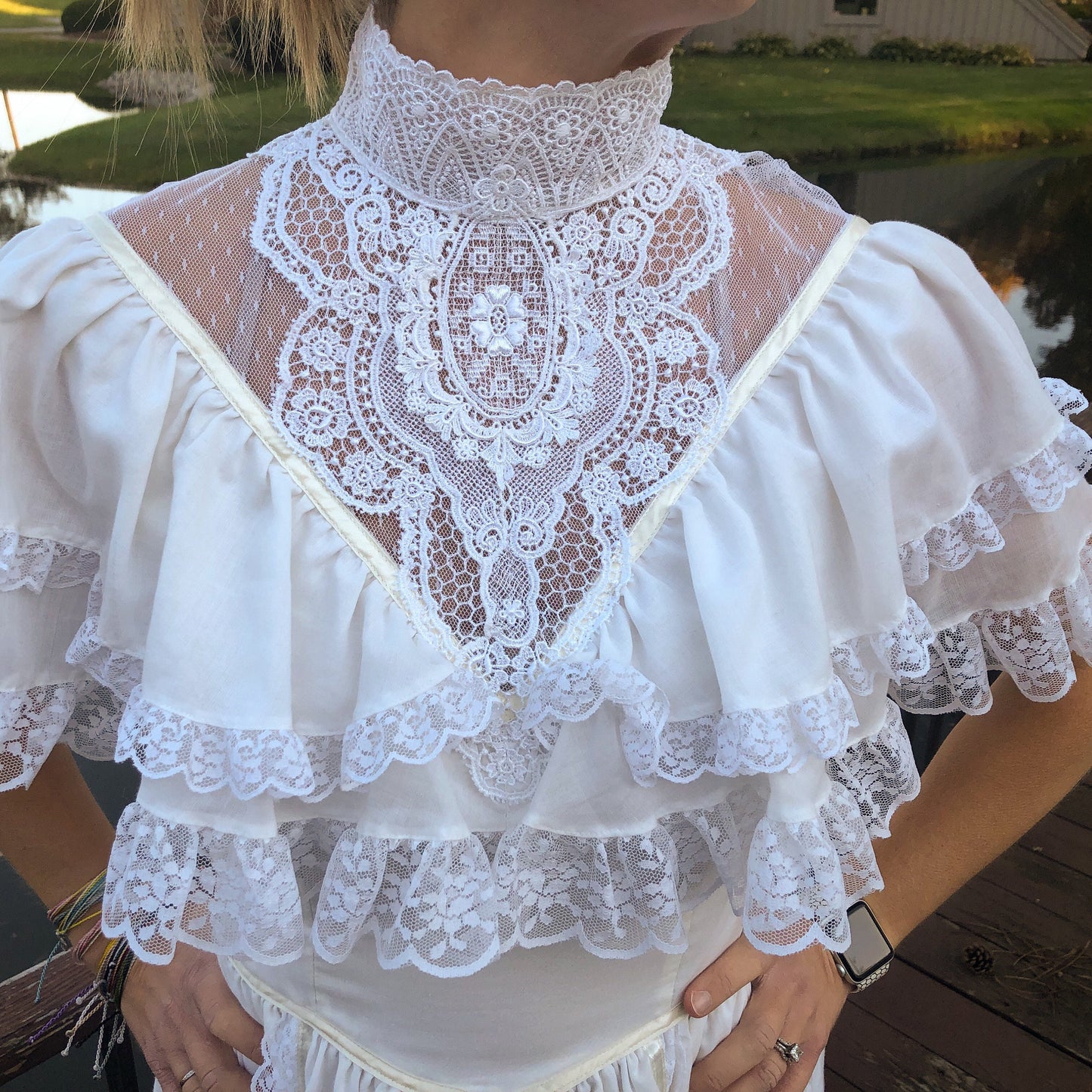 70’s Vintage Romantic Renaissance Bridal Collection Gunne Sax Dress by Jessica McClintock | Boho/Western