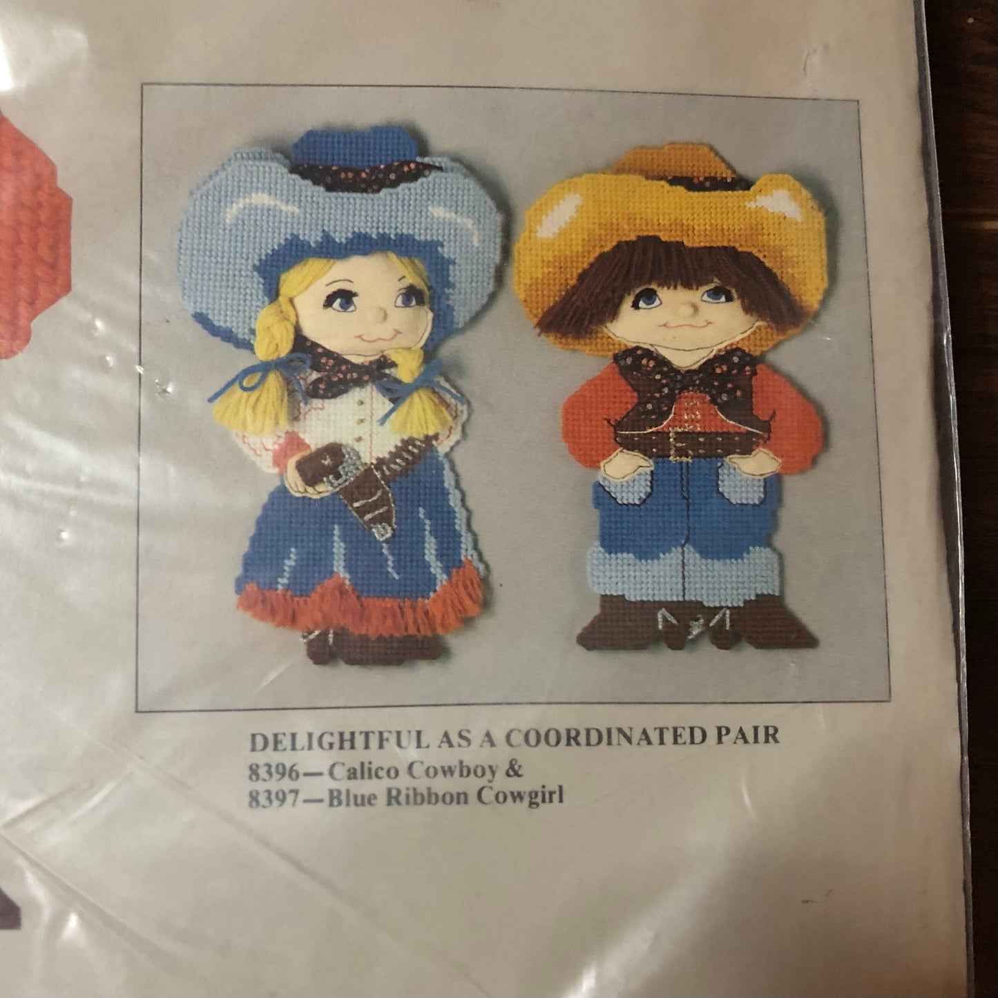 1982 Columbia-Minerva Calico Cowboy Needlepoint Kit | NOS