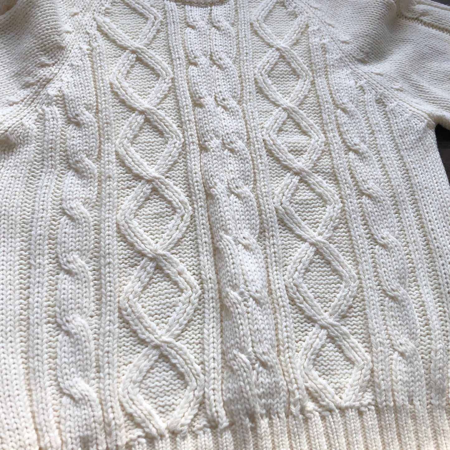 80’s Vintage Moss Creek Trader Cable Knit Sweater | Made in Korea