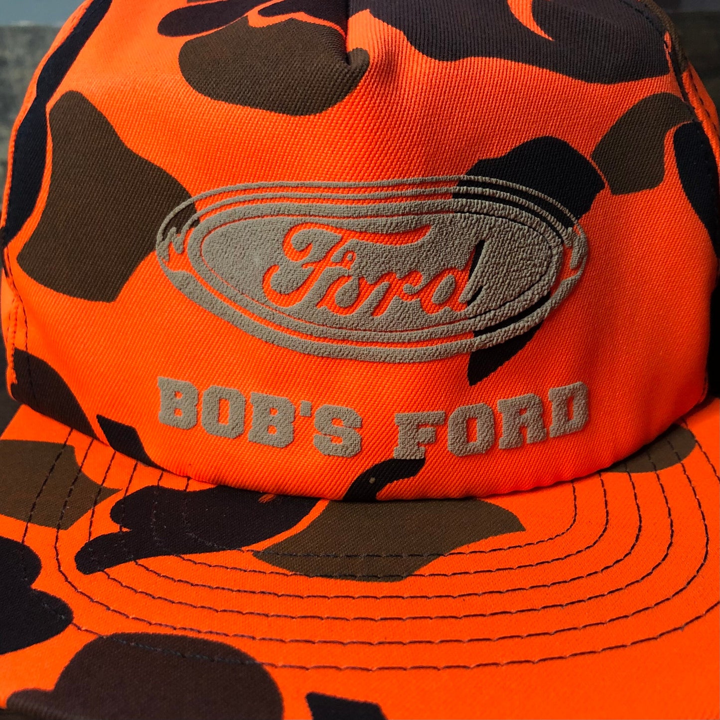 Vintage Camouflage “Ford” Snapback Hat | Bob’s Ford Made in USA