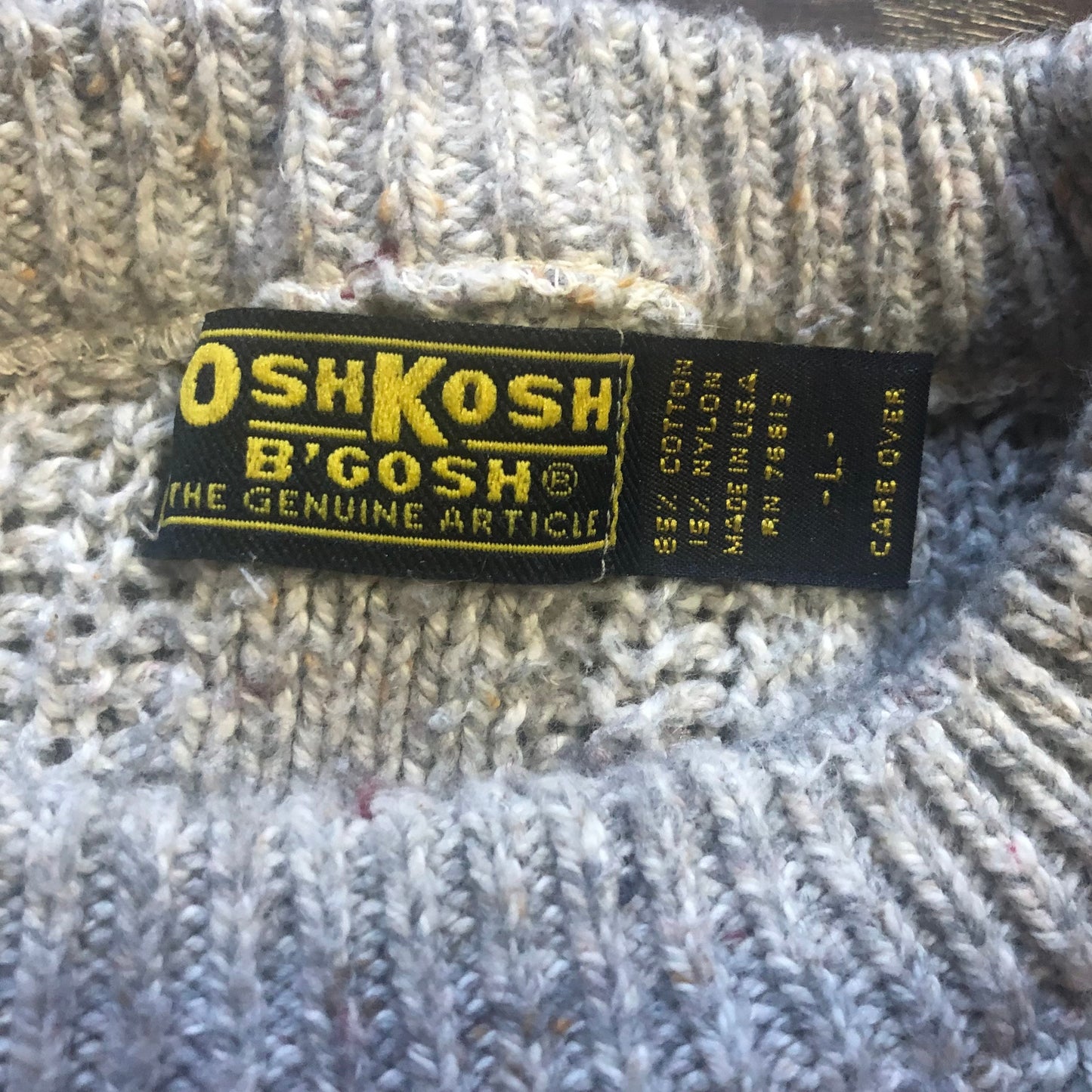 80’s Vintage Men’s OshKosh B’Gosh Pullover Sweater | Made in USA