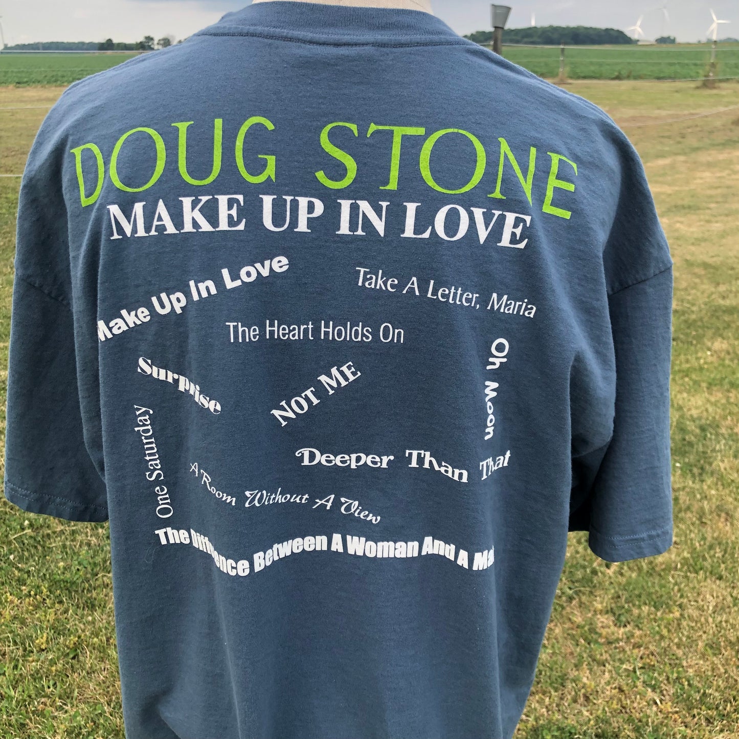 1999 Vintage Western Doug Stone “Make Up In Love” Country Concert T-Shirt - RARE