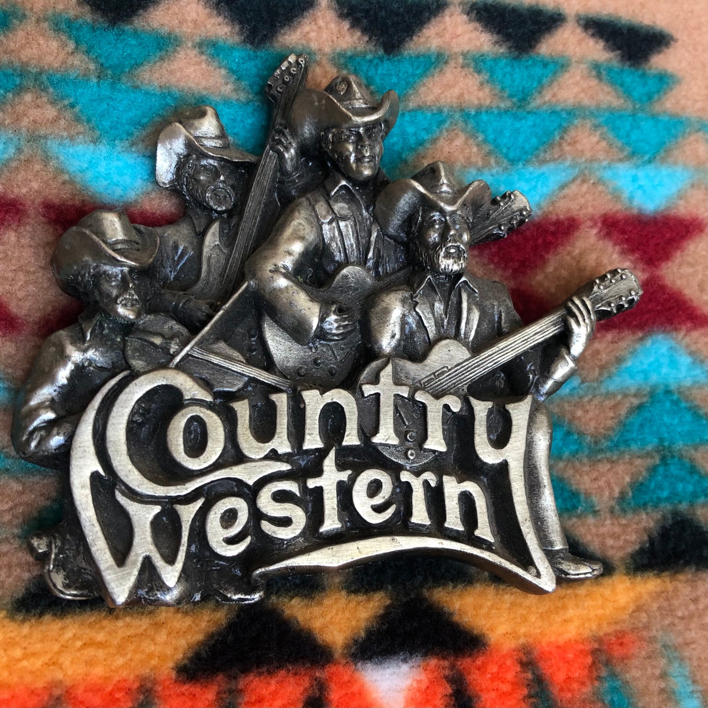 1981 Vintage Bergamot Brass Works Country Western Belt Buckle | Made in USA