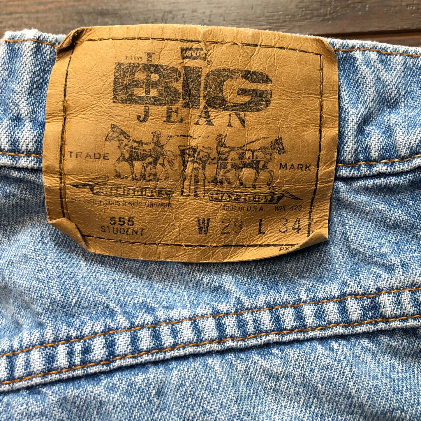 Vintage 555 Student Levis Silver Tab Big Jeans | Made in USA