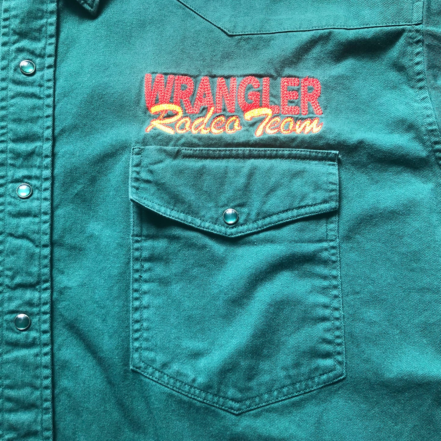 Western Men’s Wrangler Rodeo Team Snap Button Shirt