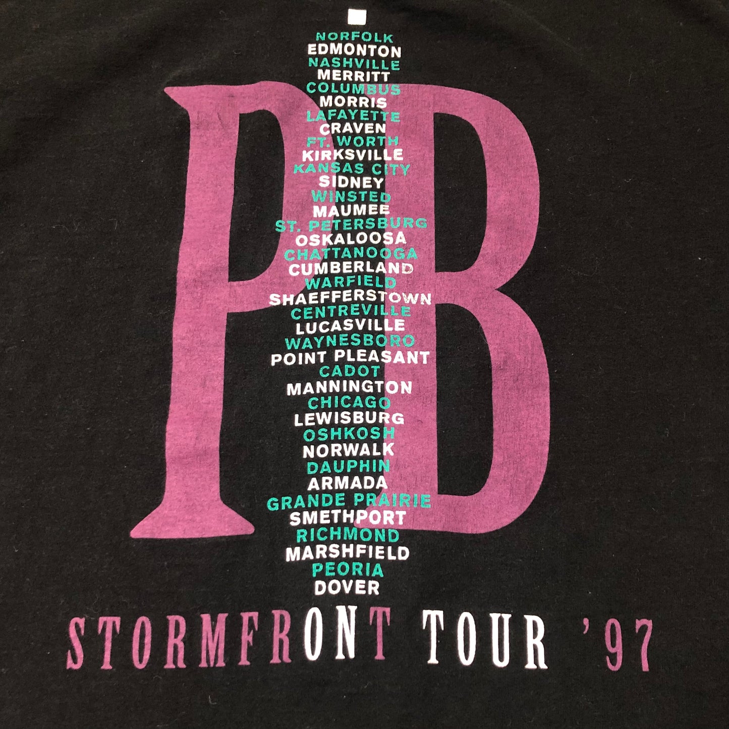 1997 Vintage Western Paul Brandt Calm Before the Storm Concert T-Shirt | Storm Front Tour