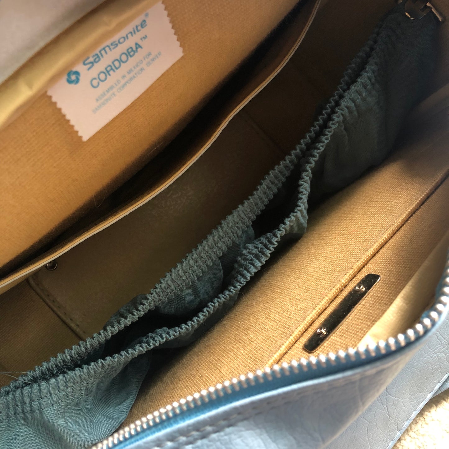 Vintage Western Samsonite Cordoba Briefcase/Luggage | Shade of Turquoise Blue
