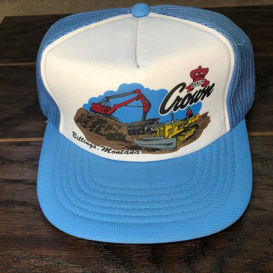 80’s Vintage Western Quality Crown Billings, Montana Snapback Hat