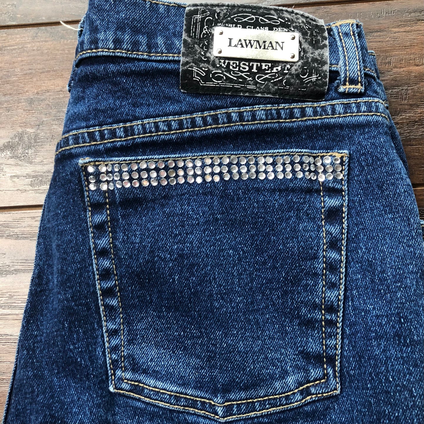 Vintage Western Women’s Lawman Jeans with Rhinestones | Superior/Slim Fit