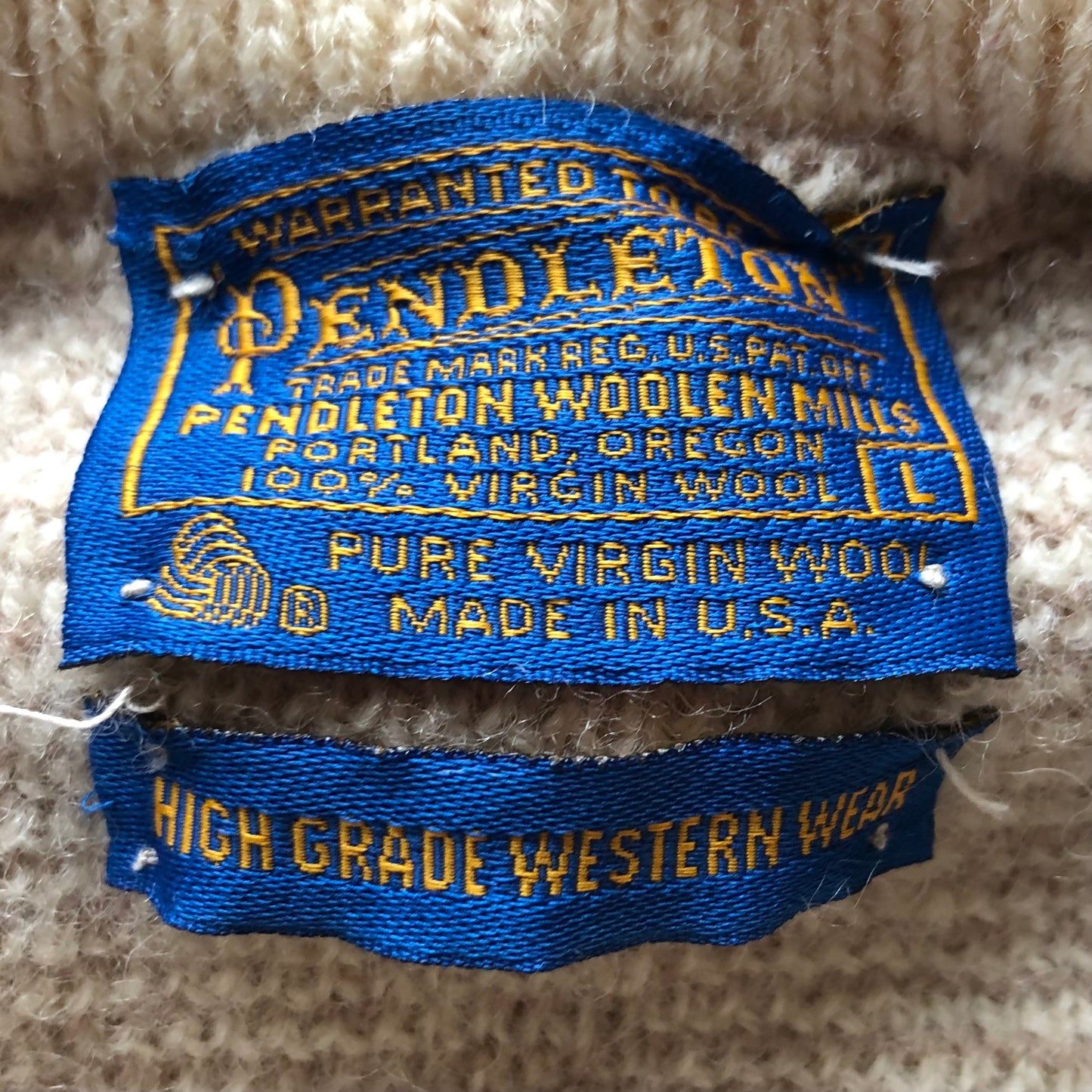 70’s Vintage Pendleton Woolen Mills High Grade Western Wear Sweater | Made in USA