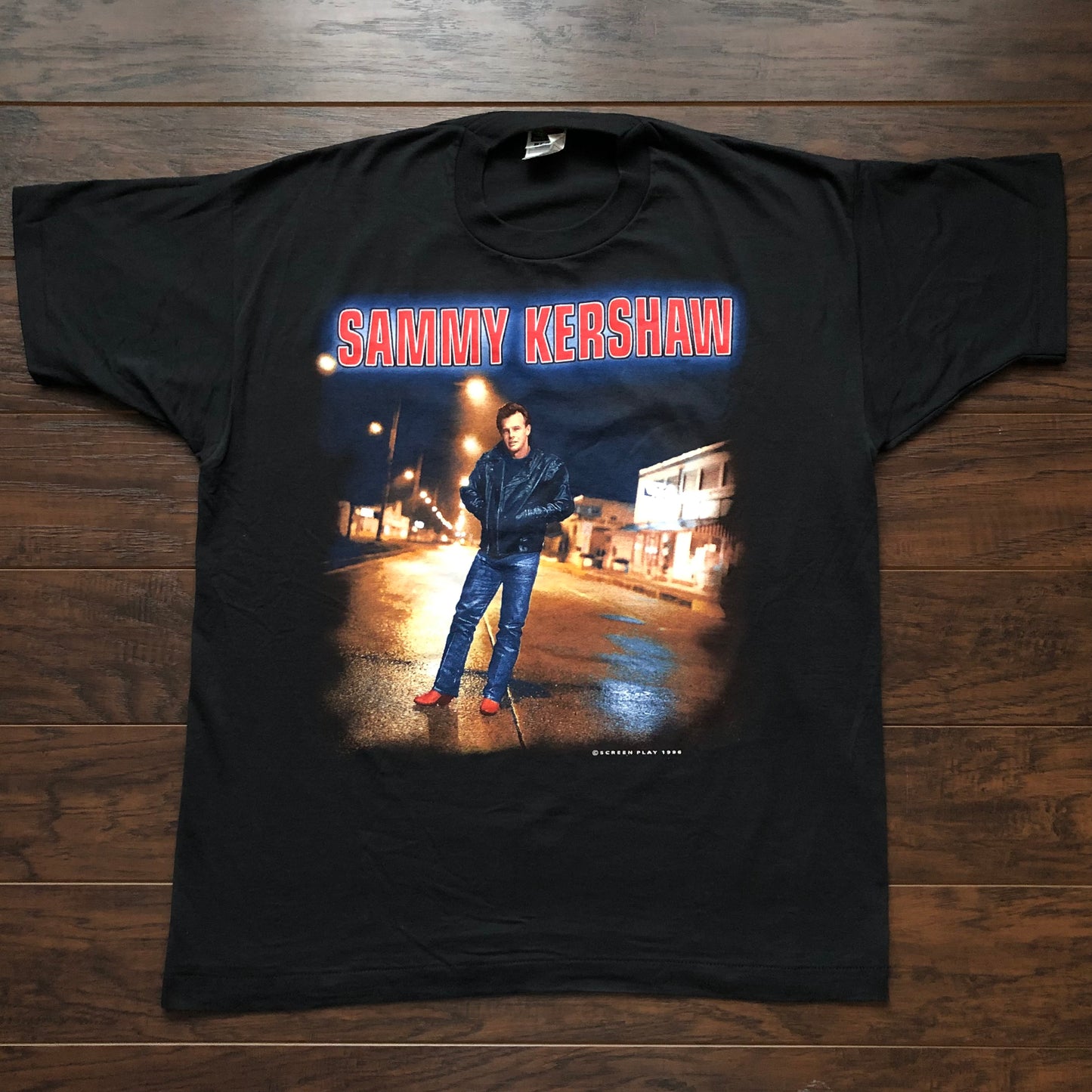 1996 Vintage Western Sammy Kershaw “ Politics, Religion and Her” Country Concert T-Shirt