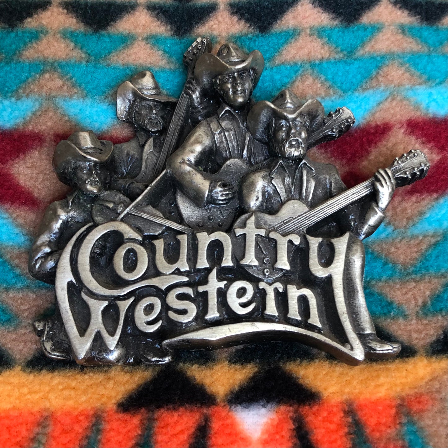 1981 Vintage Bergamot Brass Works Country Western Belt Buckle | Made in USA