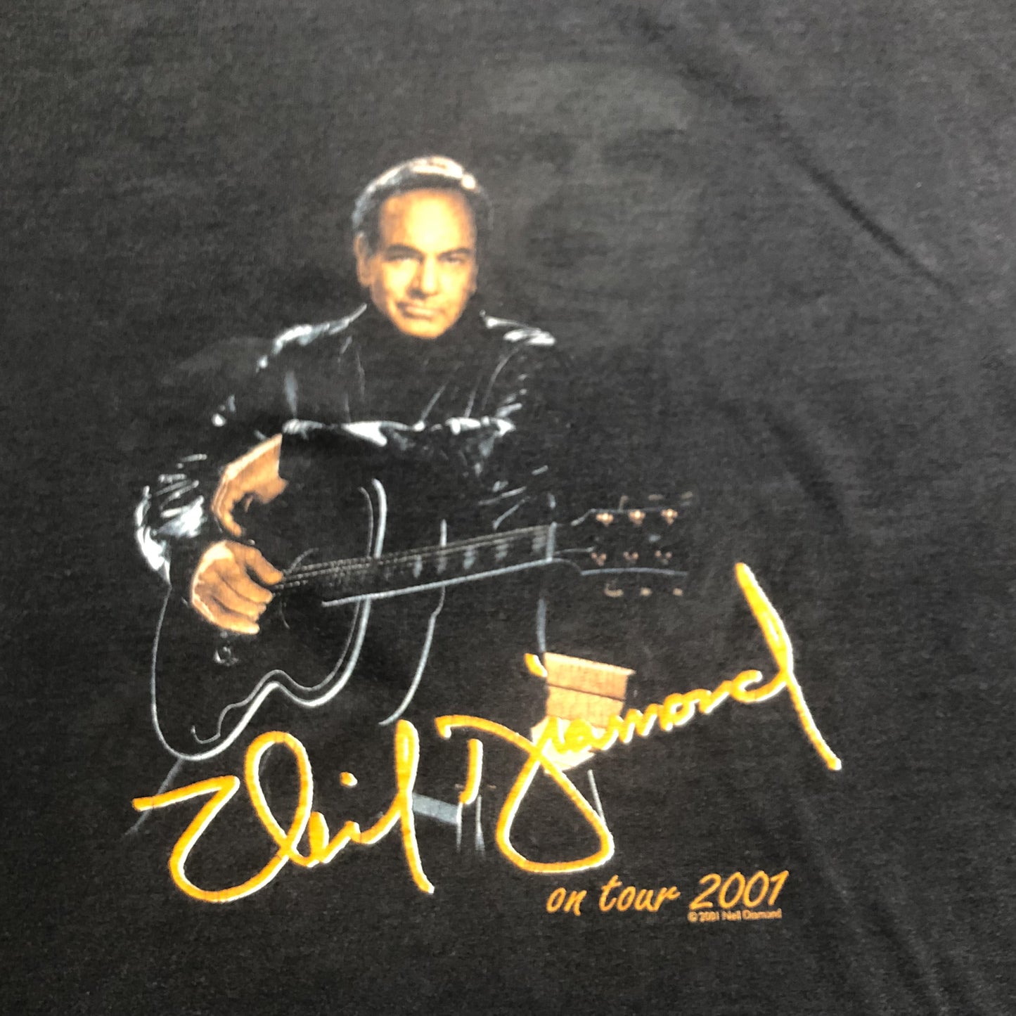 2001 Vintage Neil Diamond On Tour Concert T-Shirt